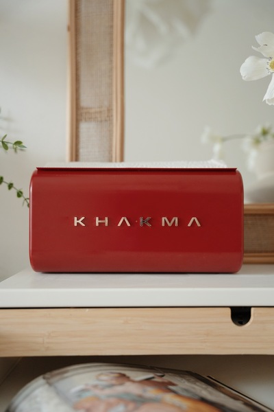 KHAKMA Maroon Paper Towel Holder & Napkin Holder – Stylishly Designed Decorative Functional Napkin Holder