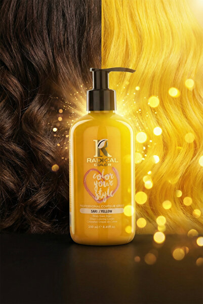 Radical Color Su Bazlı Saç Boyası 250 Ml Sarı