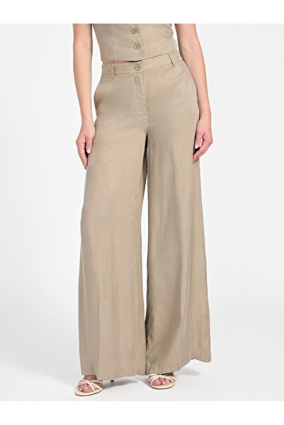 Guess بنطال واسع الساقين من قماش التويل