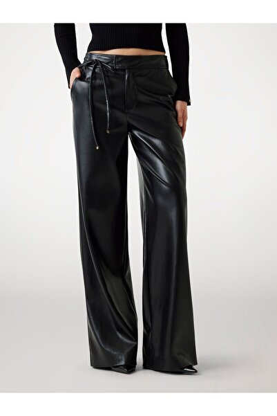 Guess Marciano faux-leather wide-leg pants