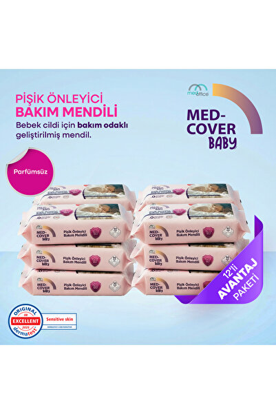 Baby Pişik Önleyici Bakım Mendili 50 x 12 Avantaj Paketi