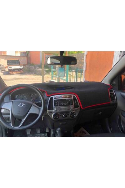 LeeWillson Hyundai I20 Torpedo Protection Carpet Edge Color Red, Suitable for...