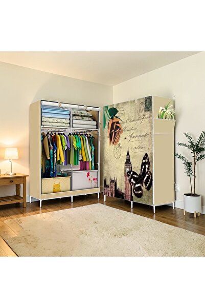 Vision Portable clothes organizer (wardrobe) - beige color