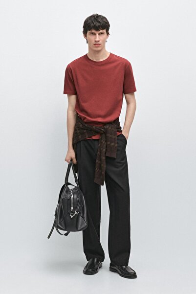 Massimo Dutti Pamuklu kısa kollu t-shirt