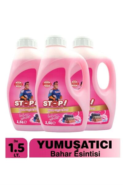 STOP Forte 3'lü Çamaşır Yumuşatıcı 1.5 Litre Bahar Esintisi