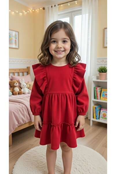 BİLGEN Style Rochie festivă cu volane pentru fete
