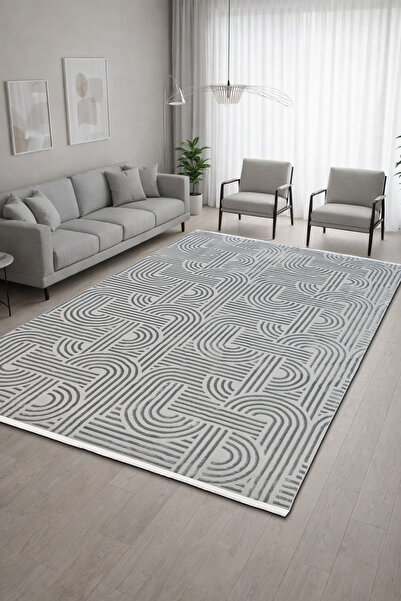 ünalcarpet 4 Metrekare - 6 Metrekare Bambu Tarz Modern Dokuma Salon Oturma Od...