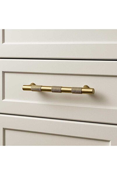 System Mobilya Kulbu Fırçalı Mat Altın Renk 320mm Kulp 1 Adet (SY9387 0320 EL...