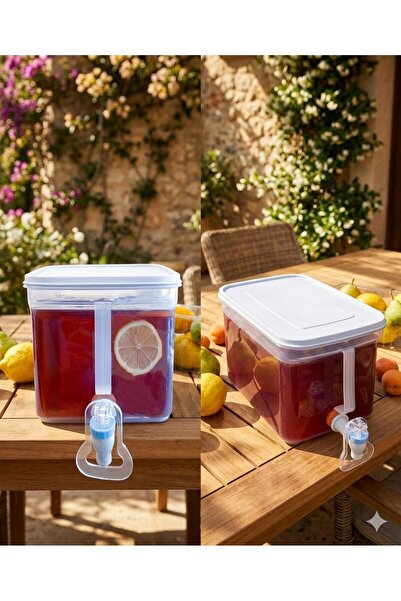 GenelTedarik 5 lt Buzdolabı Tipi Soğuk İçecek Sebili, Su Sebili, Limonata ve ...