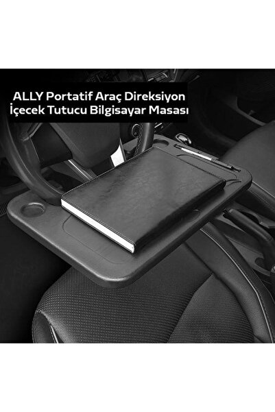 coofbe Araç İçi Direksiyon Simidine Monte Edilen Yemek Tepsisi ve Bardaklık, Laptop Sehpası
