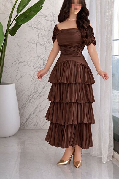 zelia Women's Brown Layered Dress