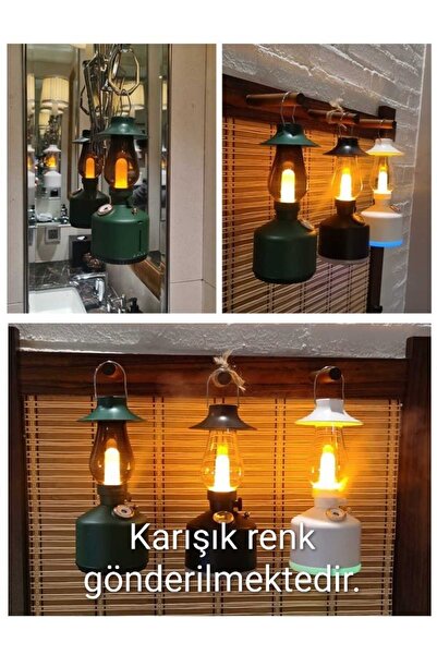 AET Ultrasonik Hava Nemlendirici Vintage Şarjlı Led Işıklı Buhar Makinesi Aro...