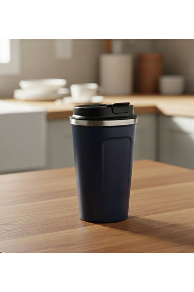 Trendmiya Navy Blue Steel Thermos