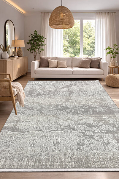 ünalcarpet 4 Metrekare - 6 Metrekare Bambu Tarz Modern Dokuma Salon Oturma Od...