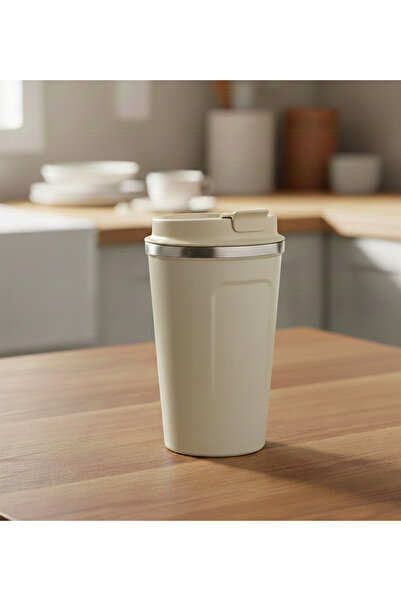 Trendmiya Cream Steel Thermos