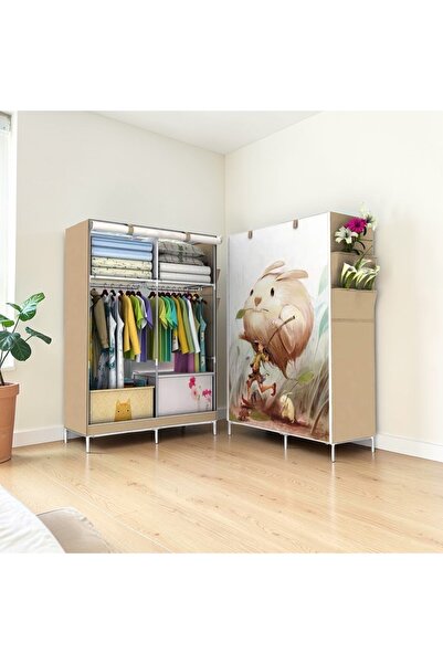 Vision Portable clothes organizer (wardrobe) - beige color