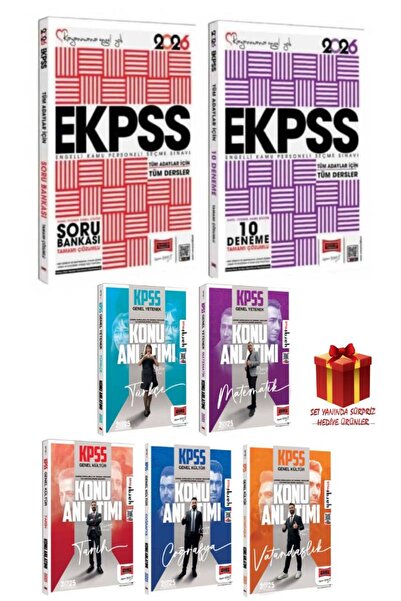 Yargı Yayınları 2026 Yargı EKPSS Soru Bankası+EKPSS Deneme Sınavı+Yargı GYGK ...