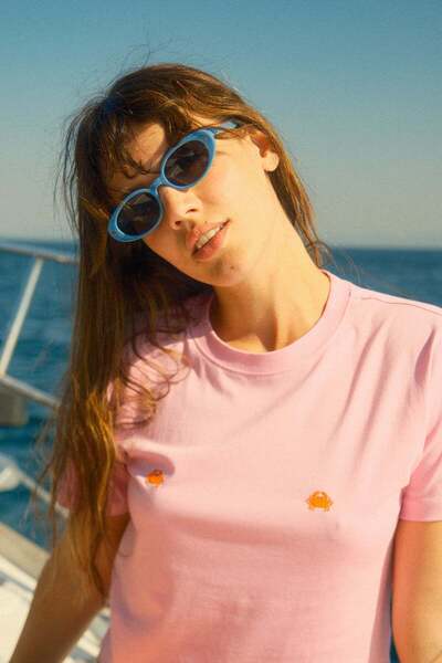 Reflect Studio Crabs Lightweight Women's T-Shirt - Pink