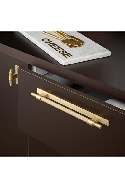 System Mobilya Kulbu Mat Altın 128mm Kulp (SY8772 0128 BB-BB)