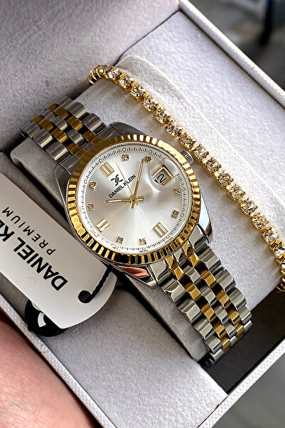 Daniel Klein %100 Orijinal Özel Altın Rengi Paslanmaz Çelik Kordon Kadın Kol ...