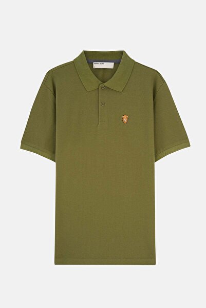 Reflect Studio Tricou cu guler polo Aslan - kaki