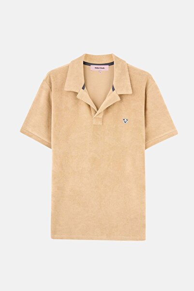 Reflect Studio Μπλουζάκι Panda Terry Polo - Μπεζ