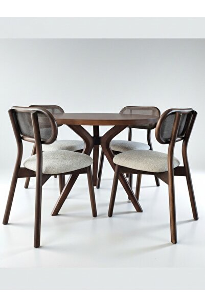 KleinHaus Furniture Ahşap Masa Takımı, Mutfak, Salon Yemek Masası Takımı, Değ...