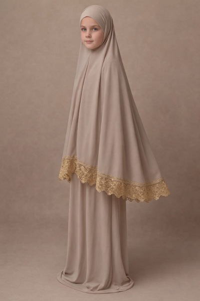 KanatGo Set de rugăciune pentru fete – Set de închinare din 2 piese cu batic