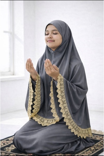 KanatGo Set de rugăciune pentru fete – Set de închinare din 2 piese cu batic