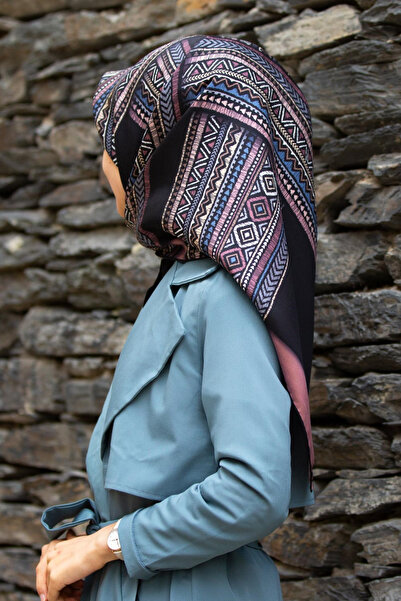 Vissona 57% Svila 43% VISKOZA Tvil pređa Svila n Etnički dezen l Suvo - Crna ...