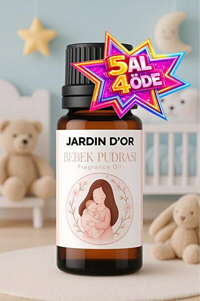 JARDIN D'OR Bebek Pudrası Esansiyel Uçucu Koku Yağı Buhurdanlık Yağı Difüzör ...