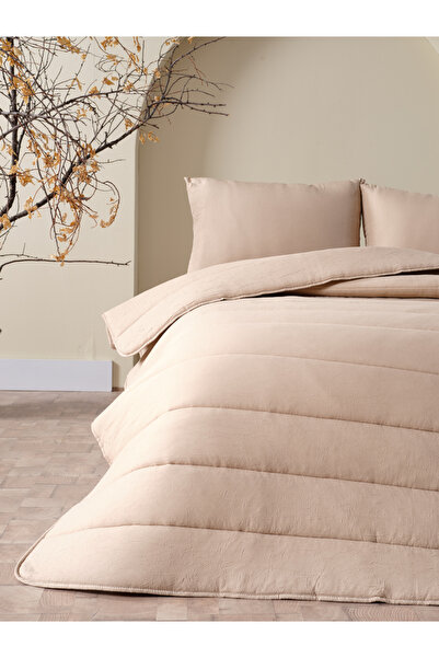 Doqu Home طقم لحاف مزدوج بلون حجري غائم