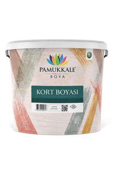 Pamukkale Silikonlu Tenis Kort Zemin Boyası 15 Lt Yosun Yeşili