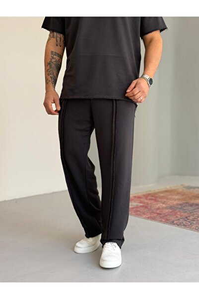 Combineman35 Pantaloni de sport bumbac 100% cu cusături detaliate