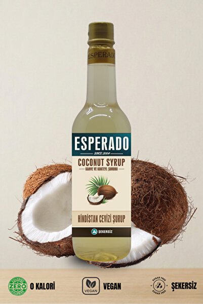 ESPERADO Şekersiz ( Sugar Free ) Hindistan Cevizi Aromalı Kahve & Kokteyl Şur...