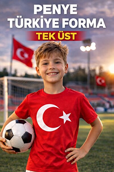 Liggo Çocuk Milli Takım Forması Penye Türkiye Tişört Forması