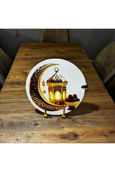 Masalımsı İlmekler Ramazan konseptli Dtf Baskılı Supla, Amerikan Servis