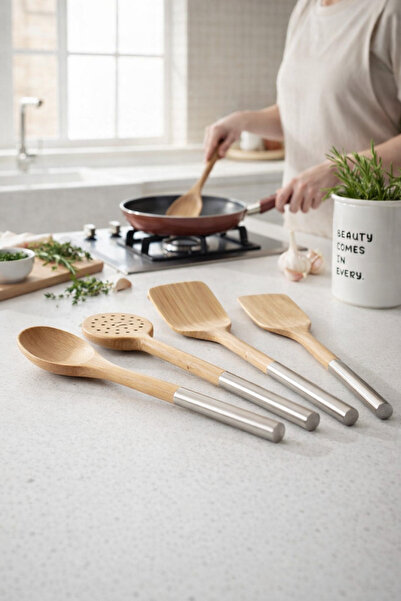 zezedesing طقم تقديم للمطبخ مكون من بمقبض قطع فاخرة من المعدن المقاوم للصدأ ب...