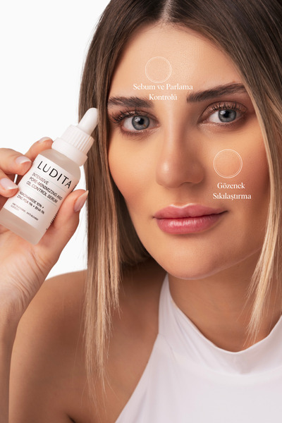 LUDITA Niacinamide Serum %10 + Zinc PCA %1 – Gözenek Sıkılaştırıcı, Siyah Nokta ve Karşıtı