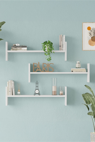 Yurudesign Shelf 23 Duvar Rafı Beyaz WL23-W