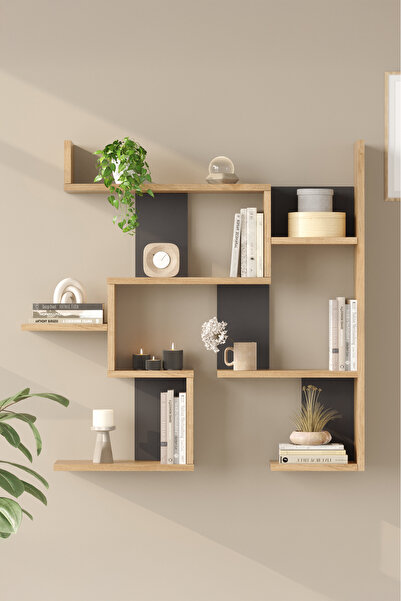 Yurudesign Shelf 26 Duvar Rafı Sepet-Antrasit WL26-SA