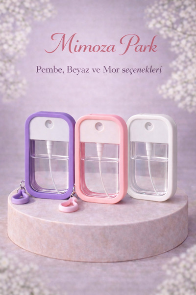 MİMOZA PARK Parfüm Şişesi Çanta içi Anahtarlıklı Mini Doldurulabilir Seyahat ...