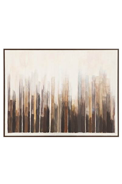 Mudo Concept BROWN STRATA ÇERÇEVELİ YAĞLIBOYA TABLO 90X120 CM