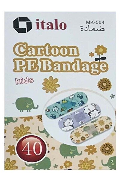 Italo 40-Pcs Band Aid Kids Waterproof Band Aid Strips