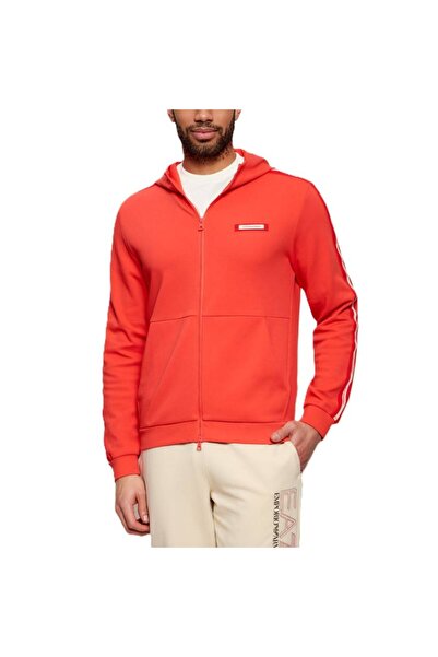 EA7 Bluza cu fermoar TRAIN LOGO SERIES MAN HOODIE FZ CO PL TAPE