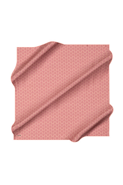 Aker Light Pink 90X90 Silk Crepe Satin Scarf