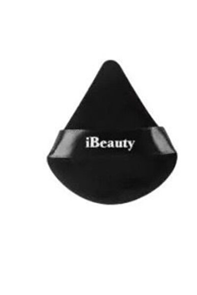 ibeauty إسفنجة مكياج الوجه على شكل مثلث، لون أسود