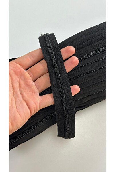 PASİFİK TEKSTİL SİYAH FERMUAR ŞERİDİ 200 METRE