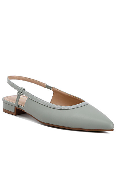 london Rag أحذية باليرينا نسائية مفتوحة من الخلف بلون المريمية