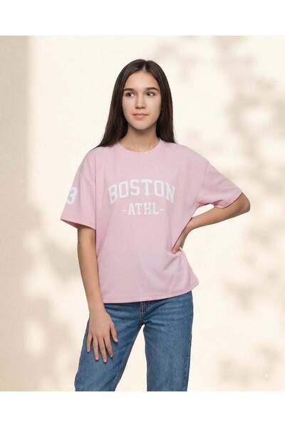 REDTAG Senior Girls Pink Printed T-Shirt